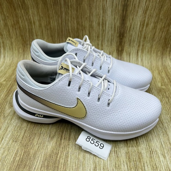 Nike Air‎ Zoom Victory Tour 3 Men\'s Size 5 White Gold Golf Shoes FQ3273-107 NEW main image 9